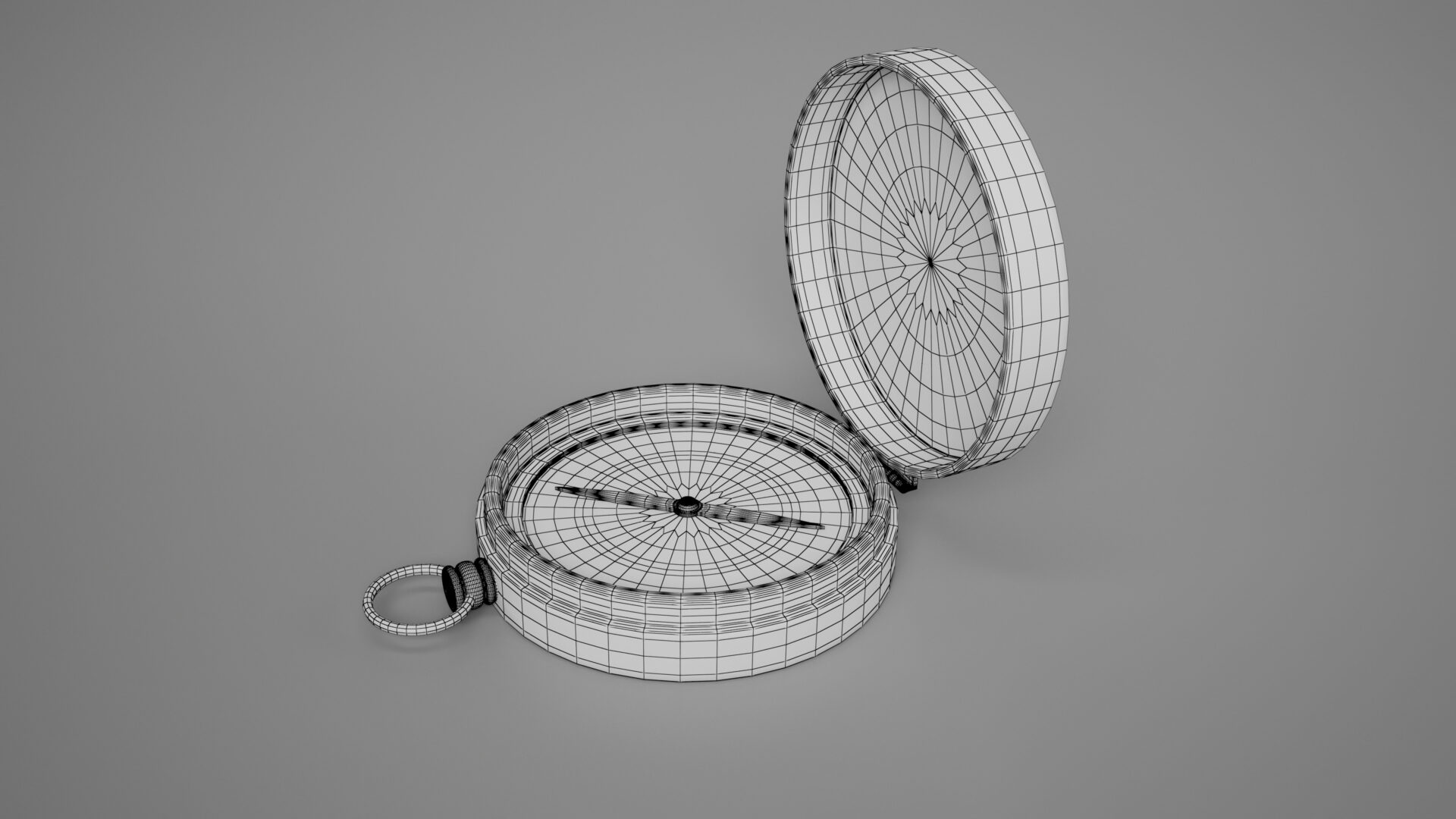 Vintage Pocket Compass 3D Model vintage-pocket-compass-3d-model