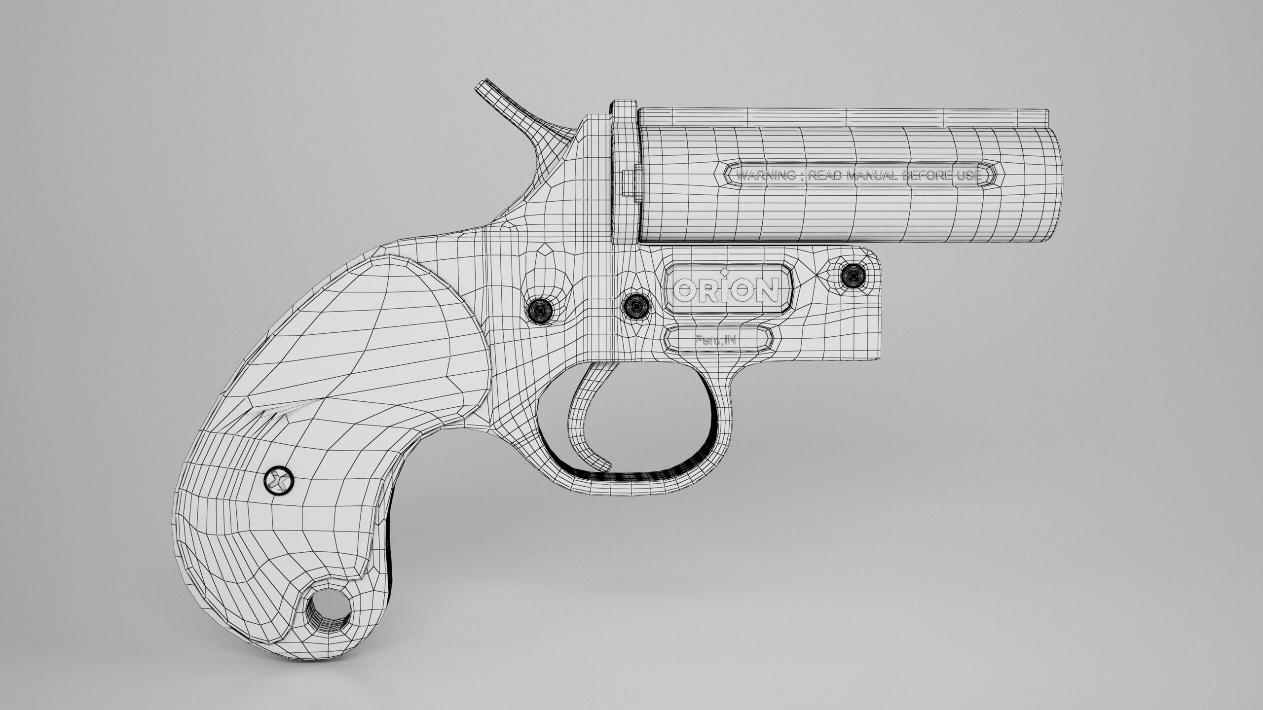 Test Pistol 3D model 