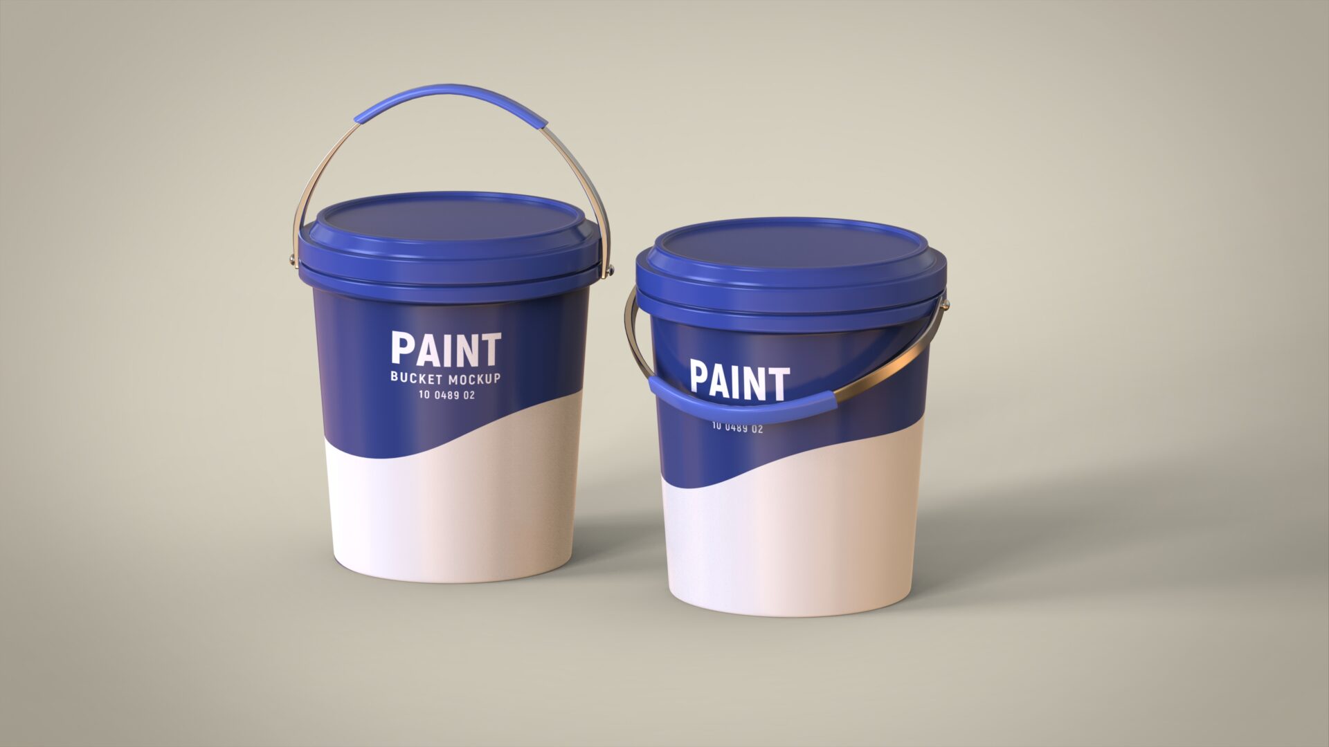 Plastic Paint Bucket 3D Model