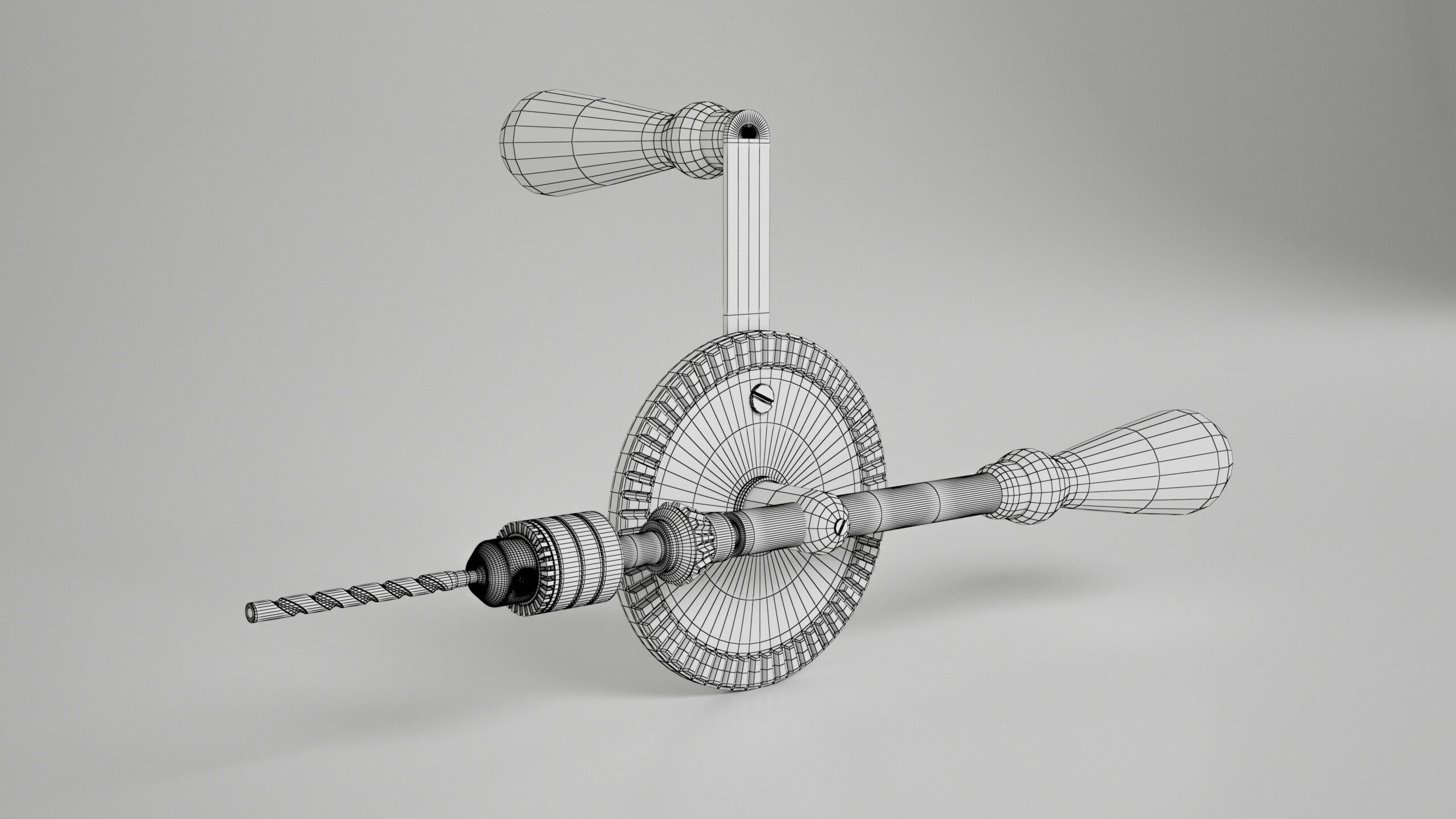 Hand drill manual traditional tool 3d models 3D model