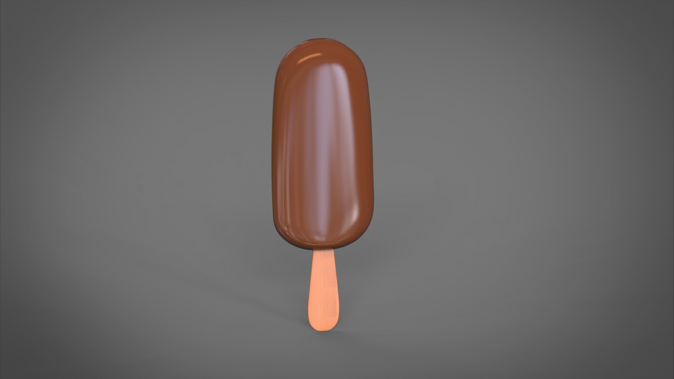 Chocolate Ice Cream Bar 3D Model