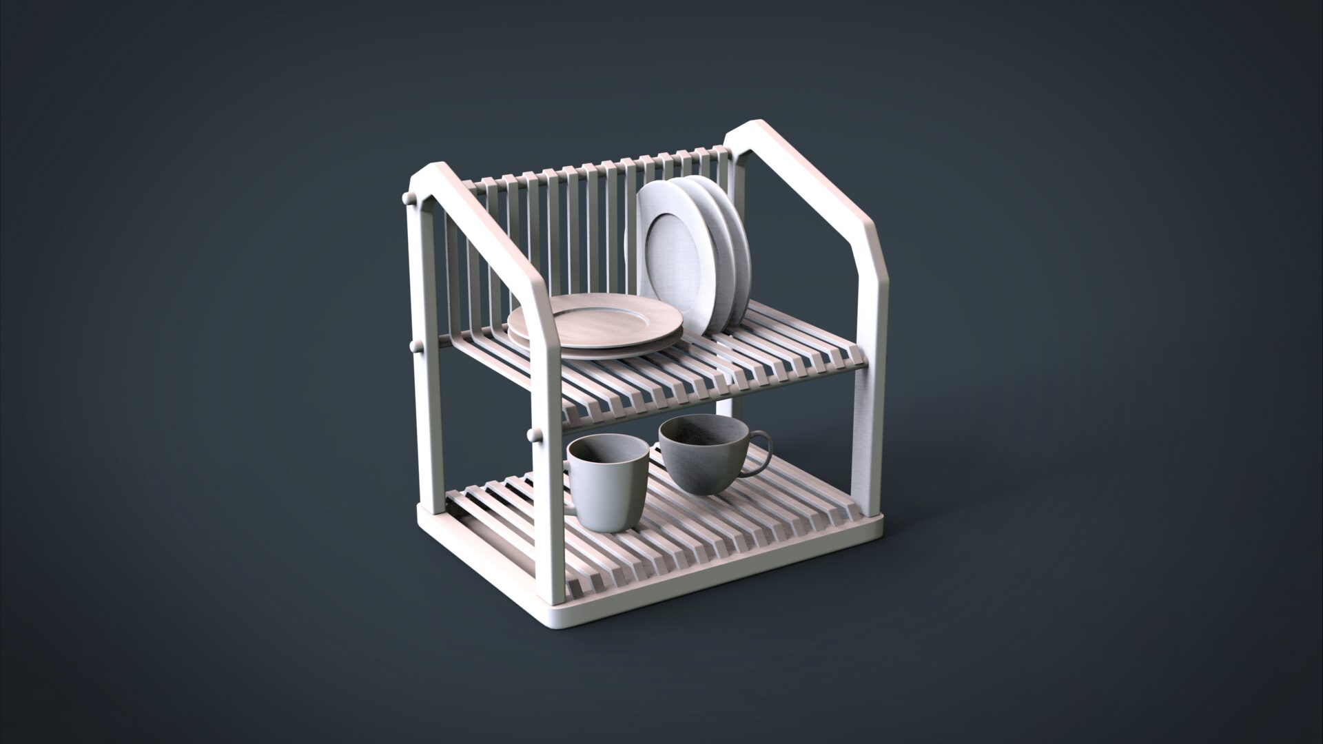 Dishrack 3D Model